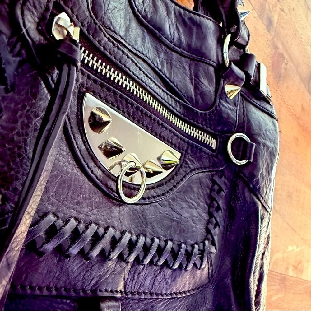 NWT Sam Edelman Marianne Studded Nuit Leather Women's Bag